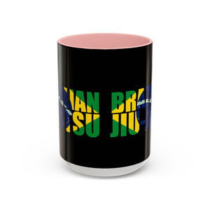 Brazilian Jiu Jitsu Flag 3 | BJJ Accent Coffee Mug Brazilian Jiu Jitsu Flag 3 | BJJ Accent Coffee Mug