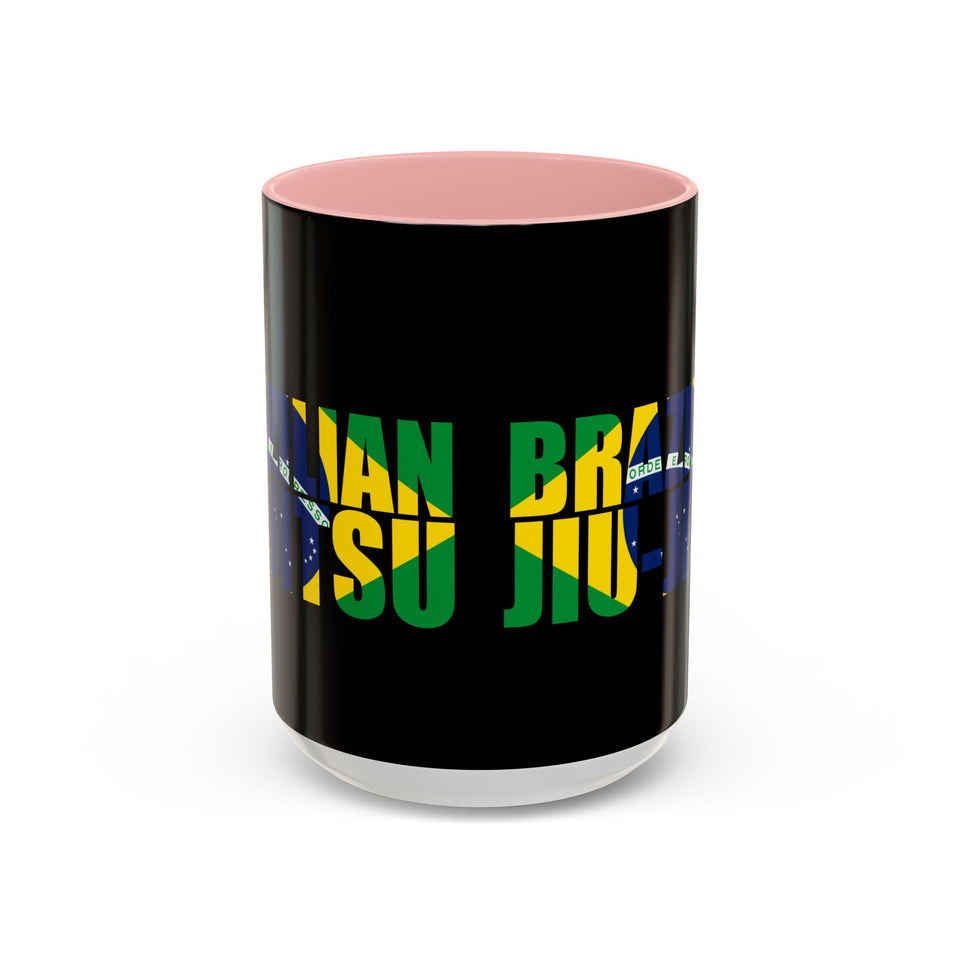 Brazilian Jiu Jitsu Flag 3 | BJJ Accent Coffee Mug