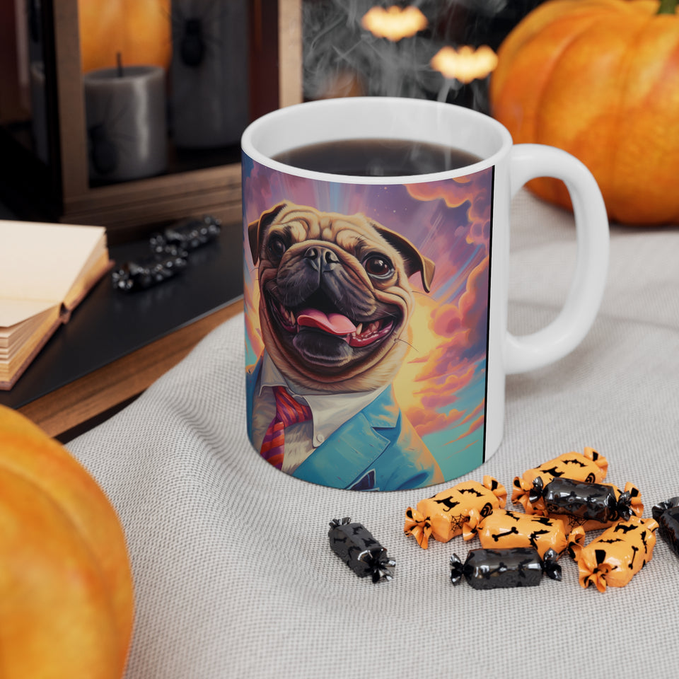 Pug Mug | Pug Coffee Mug | Pug Dog Gifts | Pug Presents | Pug Mug 11oz