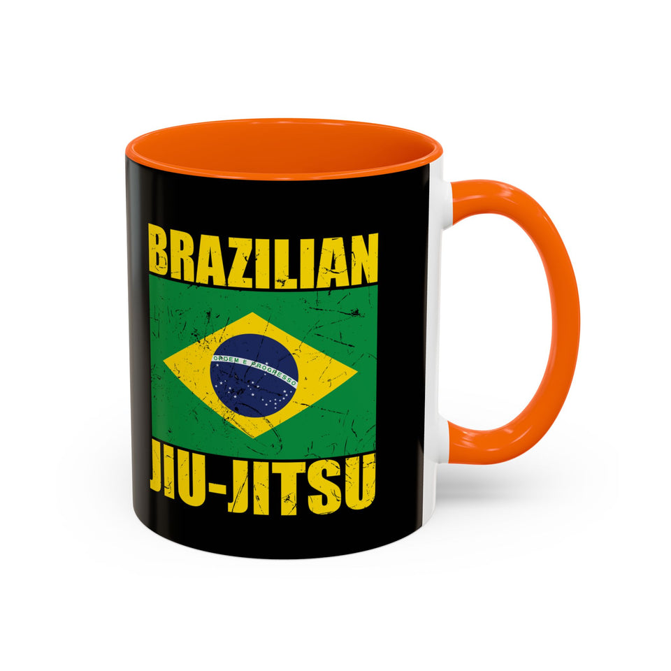 Brazilian Jiu Jitsu Flag | BJJ Accent Coffee Mug