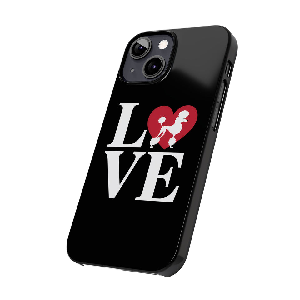 Premium Love Poodles iPhone Case | Cute Poodle Gifts Slim Phone Cases