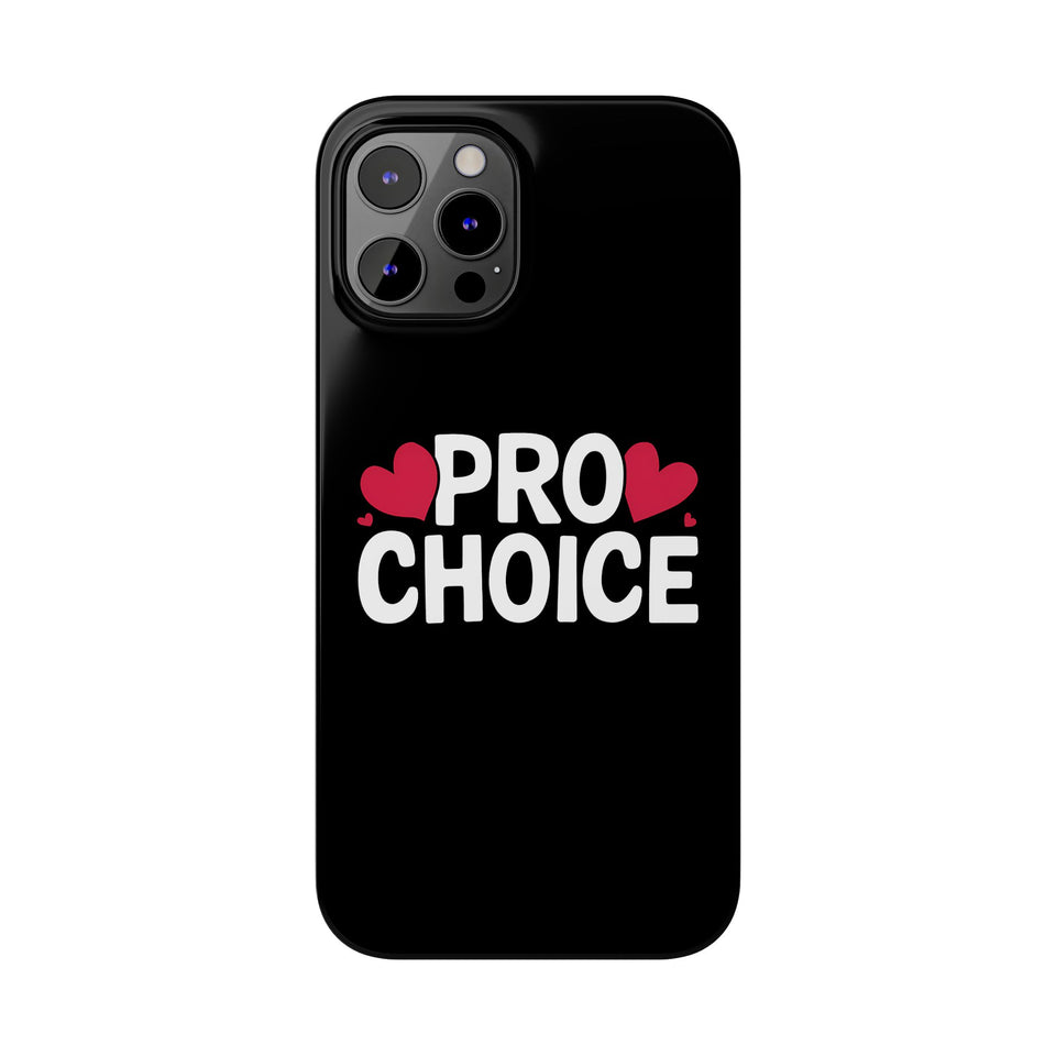 Premium Pro Choice iPhone Case | Feminist Pro Choice Gifts Slim Phone Cases