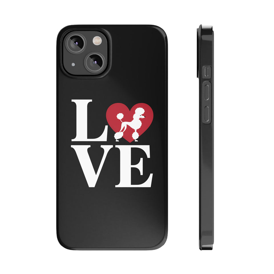 Premium Love Poodles iPhone Case | Cute Poodle Gifts Slim Phone Cases