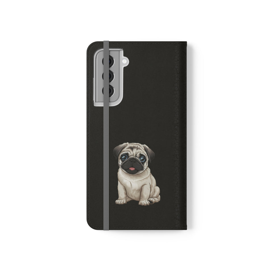 Pug iPhone & Samsung Wallet Phone Case | Pug Flip Cases