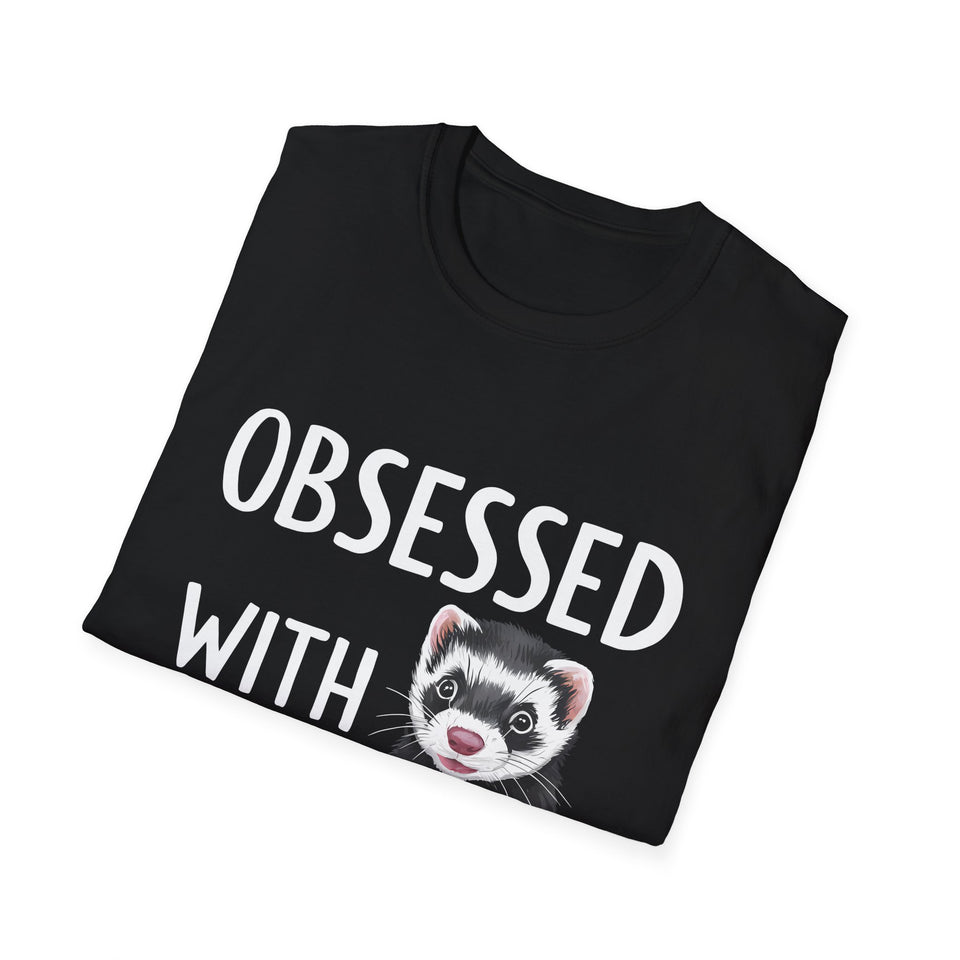 Adore Ferrets Shirt | Ferret Gifts | Ferret Lovers Merchandise Unisex T-Shirt