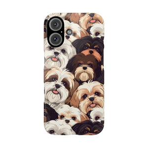 Premium Group of Shih Tzu iPhone Case | Cute Shih Tzu Gifts Slim Phone Cases