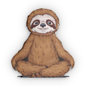 Yoga Sloth Custom Shaped Pillow | Yoga Lover Gift Pillow