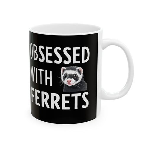 Love Ferrets Mug | Ferret Coffee Mug | Cute Ferret Lover Coffee Mug 11oz