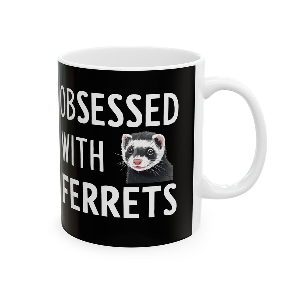 Love Ferrets Mug | Ferret Coffee Mug | Cute Ferret Lover Coffee Mug 11oz