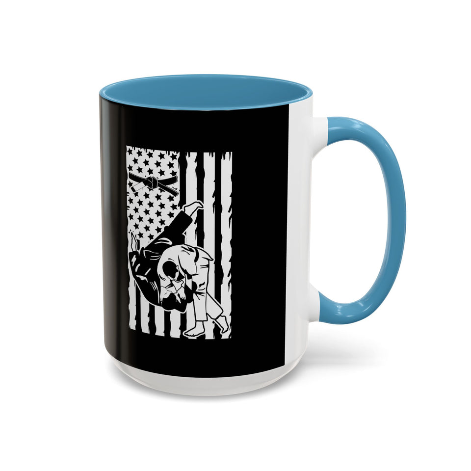 Brazilian Jiu Jitsu Flag Throw | BJJ Accent Coffee Mug