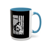 Brazilian Jiu Jitsu Flag Throw | BJJ Accent Coffee Mug Brazilian Jiu Jitsu Flag Throw | BJJ Accent Coffee Mug