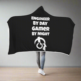 Engineer By Day Gamer By Night 2 Hooded Blanket Engineer By Day Gamer By Night 2 Hooded Blanket