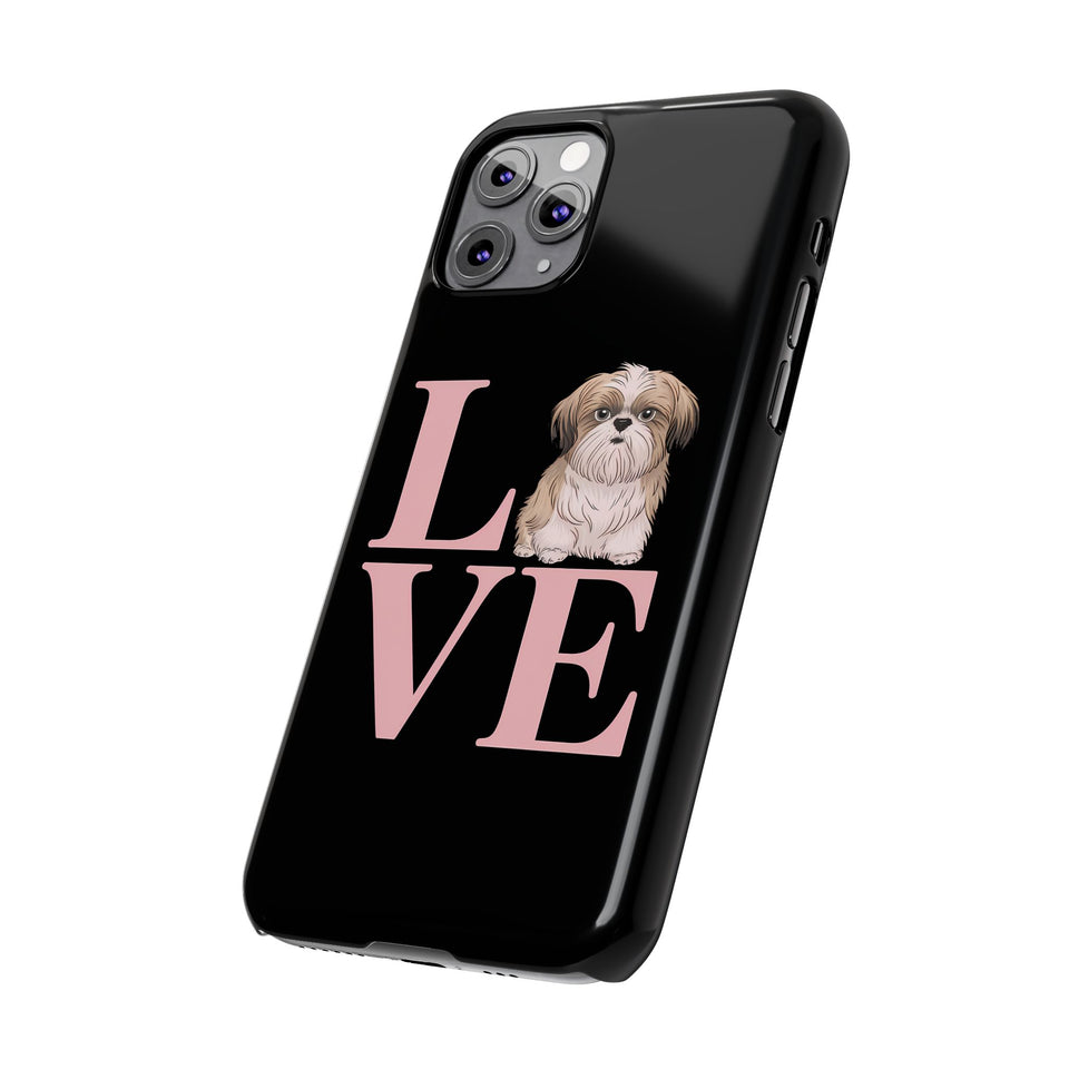 Premium Love Shih Tzu iPhone Case 2 | Cute Shih Tzu Slim Phone Cases