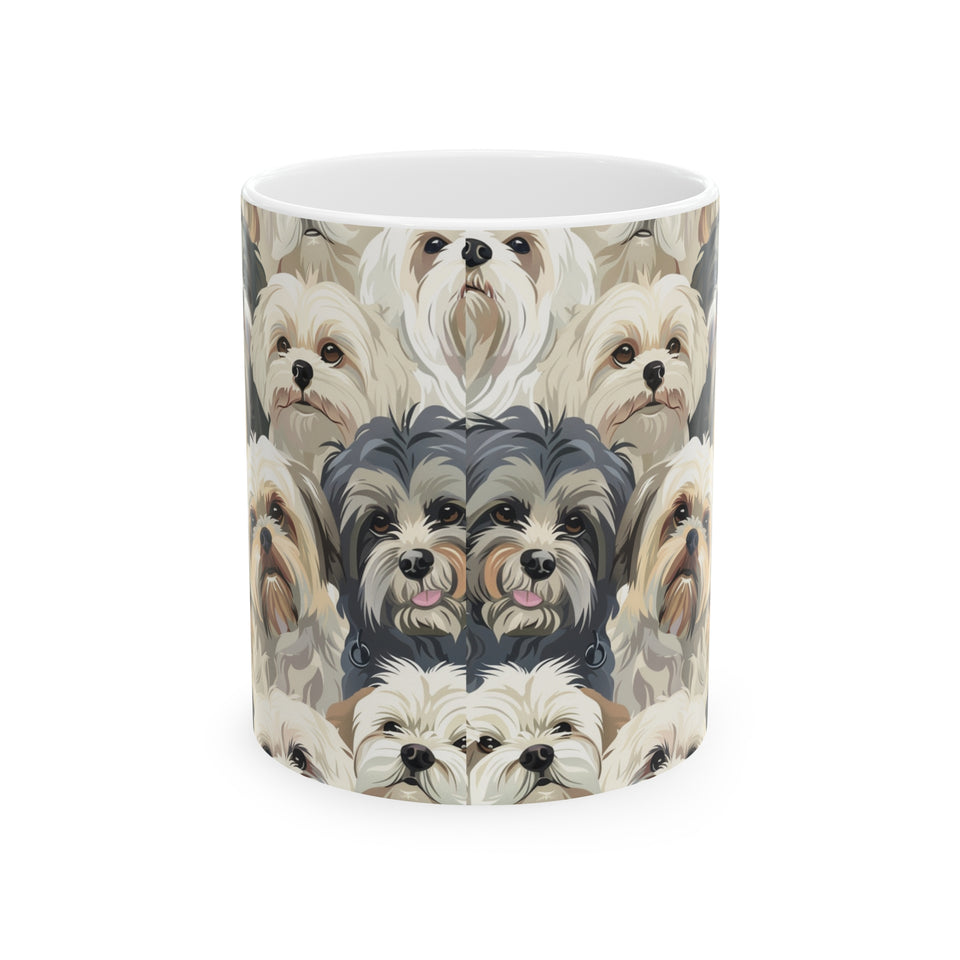 Shih Tzu Mug 2 | Shih Tzu Gifts | Shih Tzu Presents | Group of ShiTzu Ceramic Mug 11oz