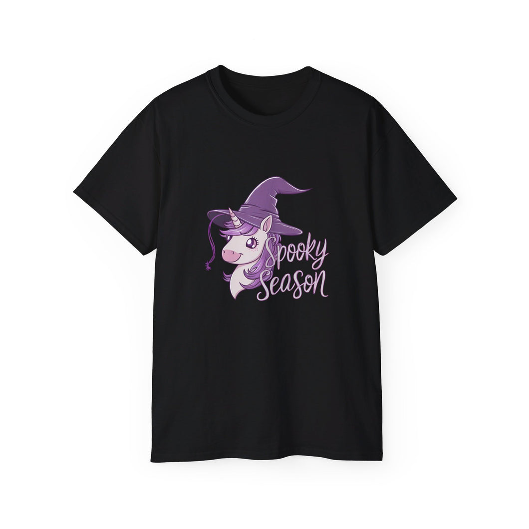 Halloween Spooky Season Magic Unicorn Shirt | Halloween Unicorn Gifts | Unicorn Merchandise | Halloween Unisex T-Shirt