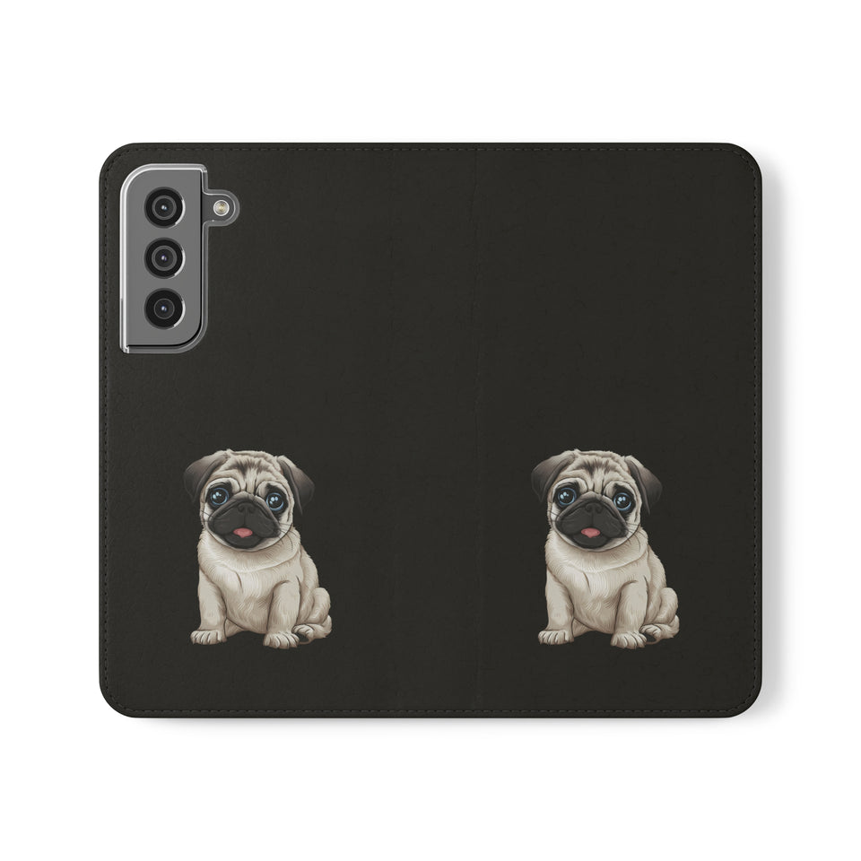 Pug iPhone & Samsung Wallet Phone Case | Pug Flip Cases