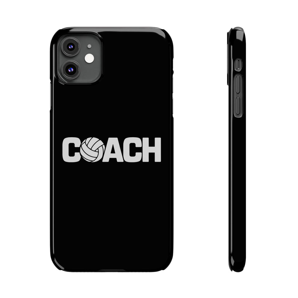 Premium Volleyball Coach iPhone Case | Volleyball Coach Gifts Slim Phone Cases