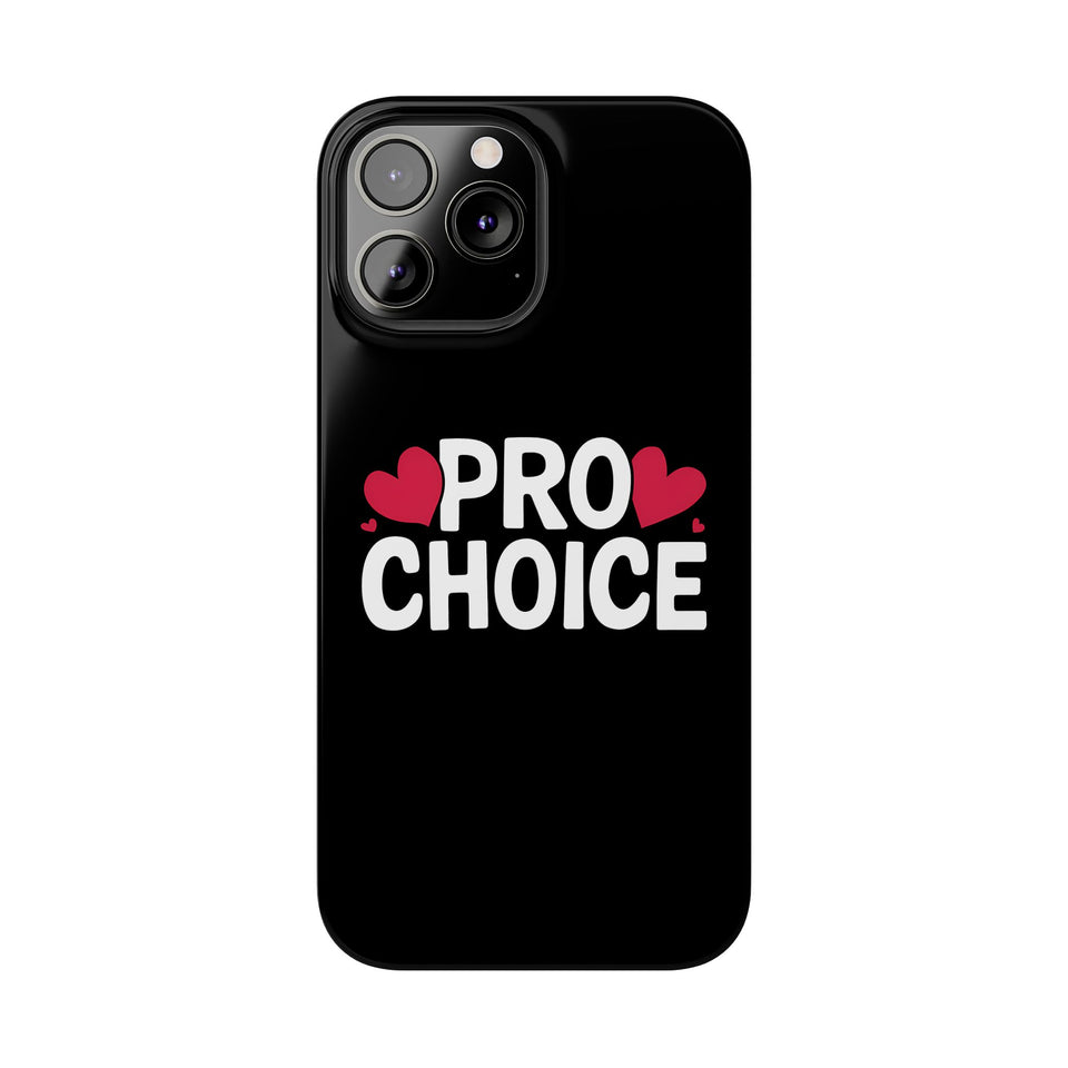 Premium Pro Choice iPhone Case | Feminist Pro Choice Gifts Slim Phone Cases