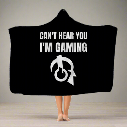 Can't Hear You I'm Gaming Classic Adult Hooded Blanket