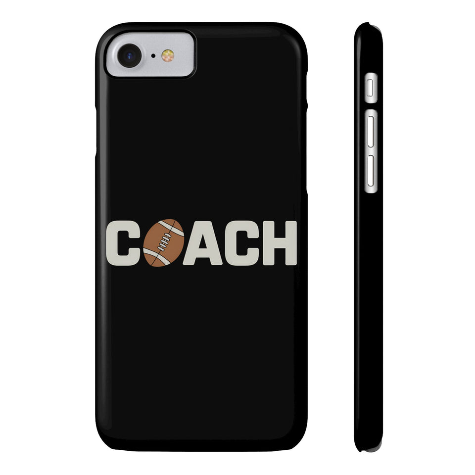 Premium Football Coach iPhone Case | Football Coach Gifts Slim Phone Cases