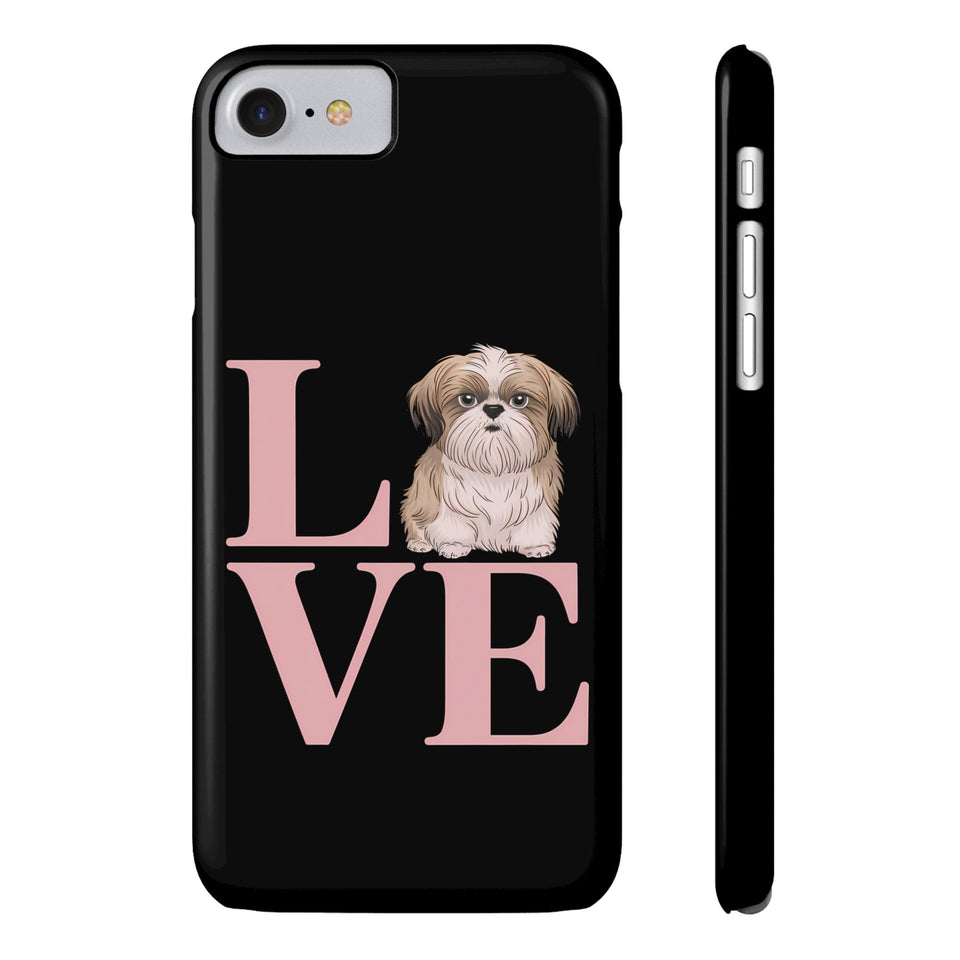 Premium Love Shih Tzu iPhone Case 2 | Cute Shih Tzu Slim Phone Cases