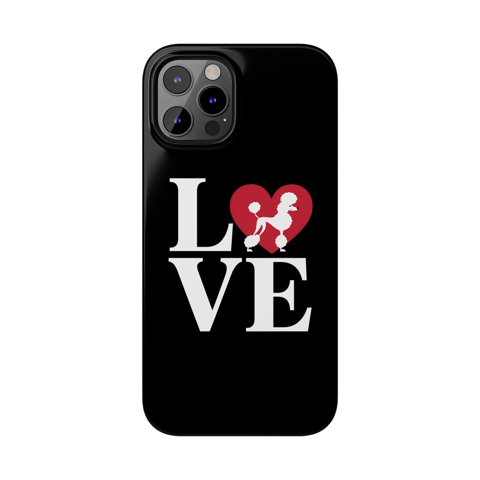 Premium Love Poodles iPhone Case | Cute Poodle Gifts Slim Phone Cases