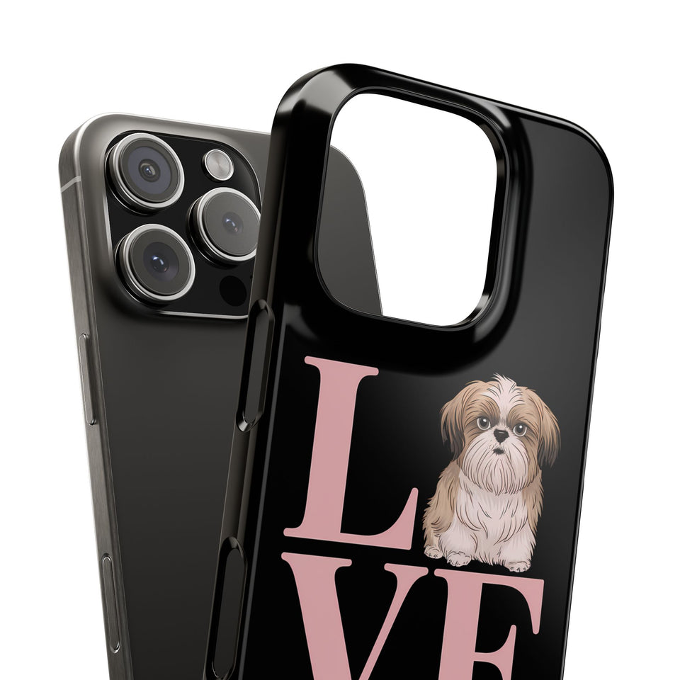 Premium Love Shih Tzu iPhone Case 2 | Cute Shih Tzu Slim Phone Cases