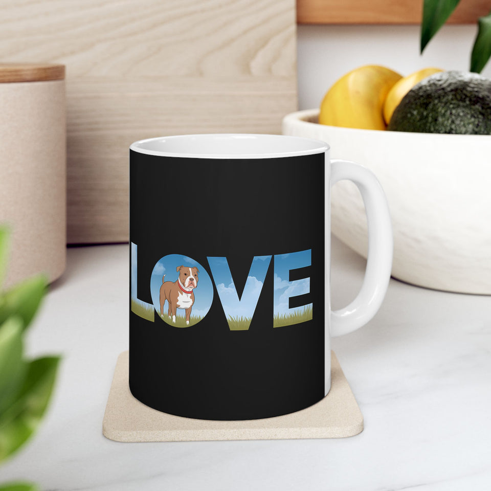 Love Pitbulls Mug | Pitbull Coffee Mug | Cute Pitbull Coffee Mug 11oz