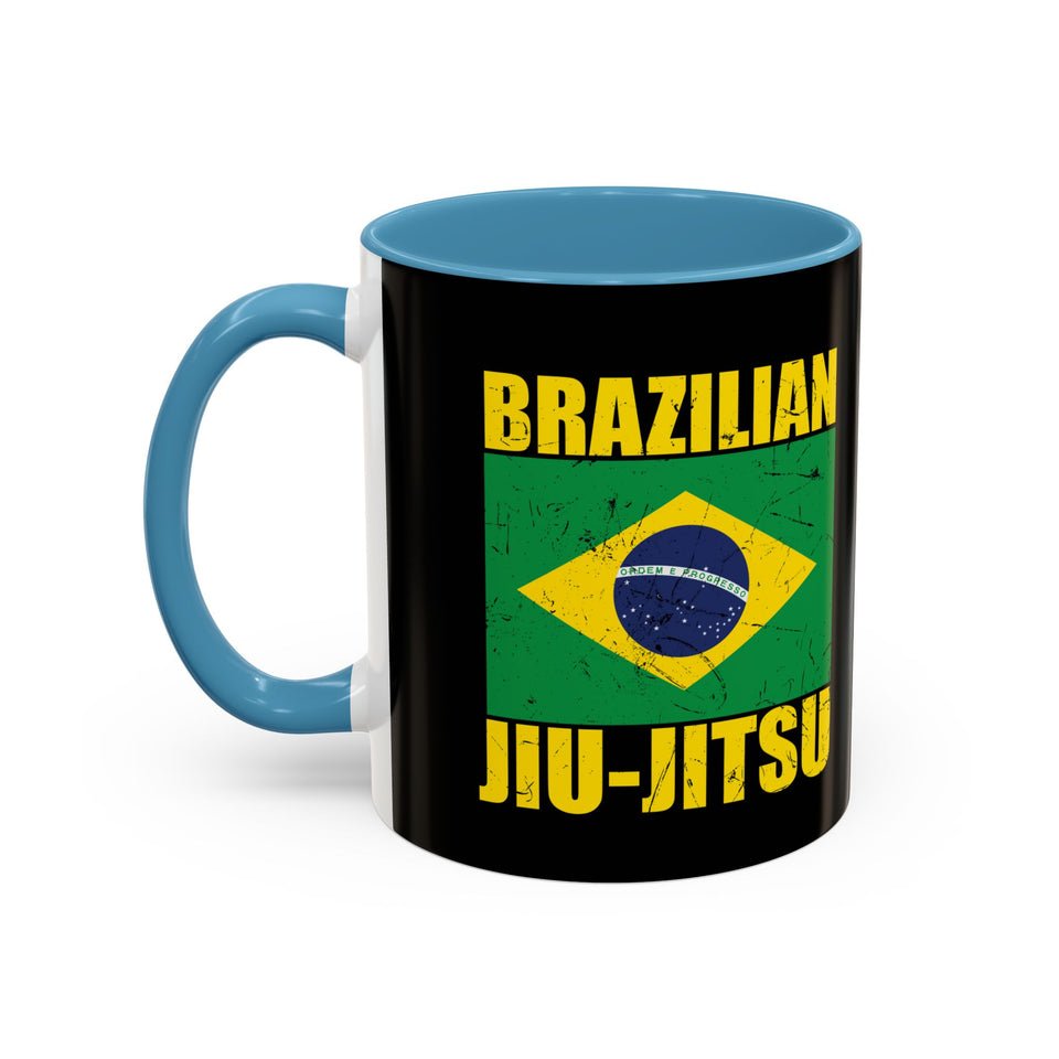 Brazilian Jiu Jitsu Flag | BJJ Accent Coffee Mug