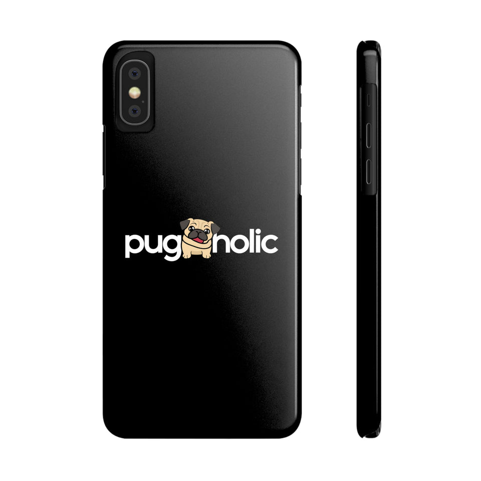 Premium Pugaholic Pug iPhone Case | Pug Gifts Slim Phone Cases