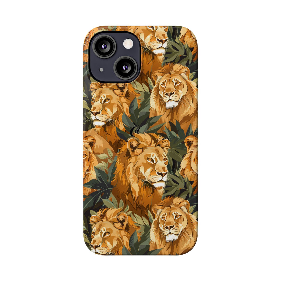 Premium Pride Of Lions iPhone Case | Lion Gifts Slim Phone Cases