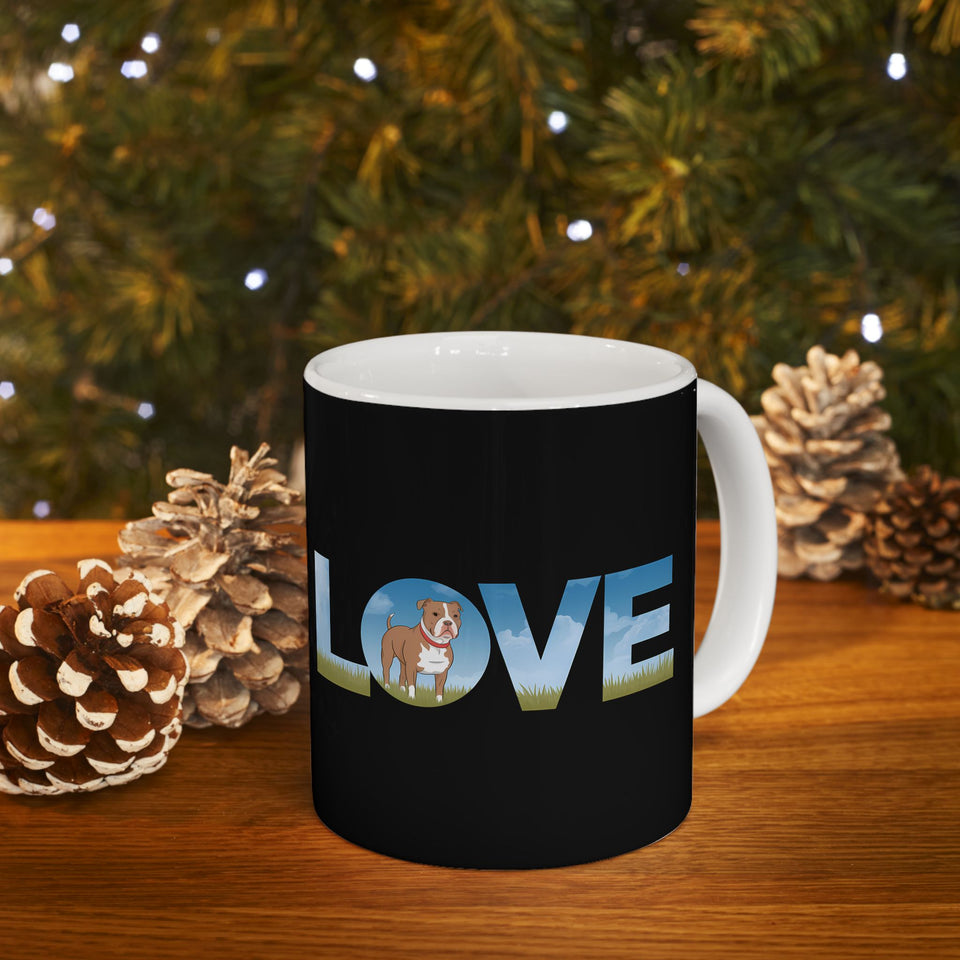 Love Pitbulls Mug | Pitbull Coffee Mug | Cute Pitbull Coffee Mug 11oz