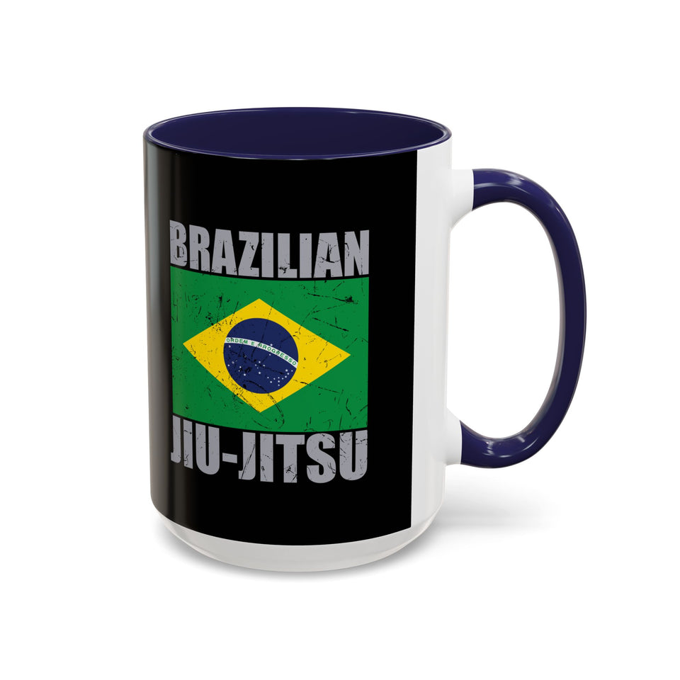 Brazilian Jiu Jitsu Flag 2 | BJJ Accent Coffee Mug