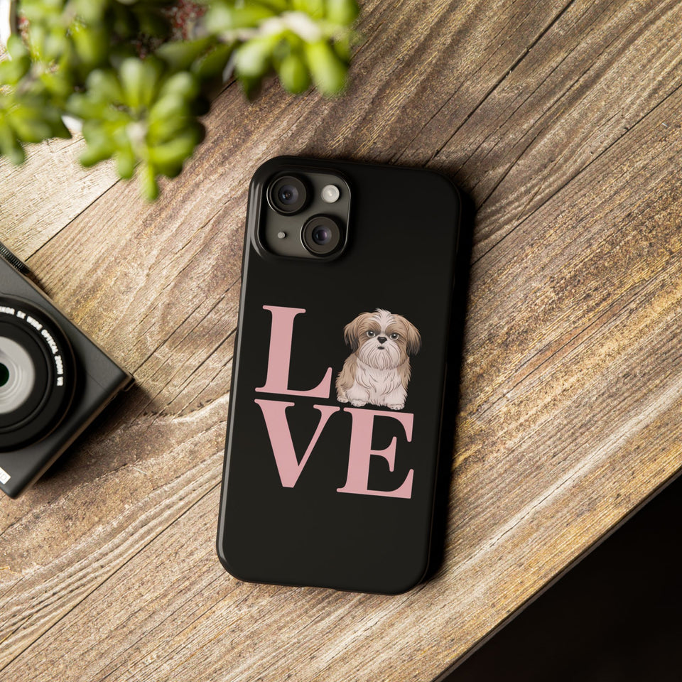 Premium Love Shih Tzu iPhone Case 2 | Cute Shih Tzu Slim Phone Cases