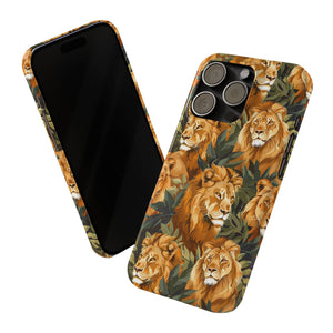 Premium Pride Of Lions iPhone Case | Lion Gifts Slim Phone Cases Premium Pride Of Lions iPhone Case | Lion Gifts Slim Phone Cases