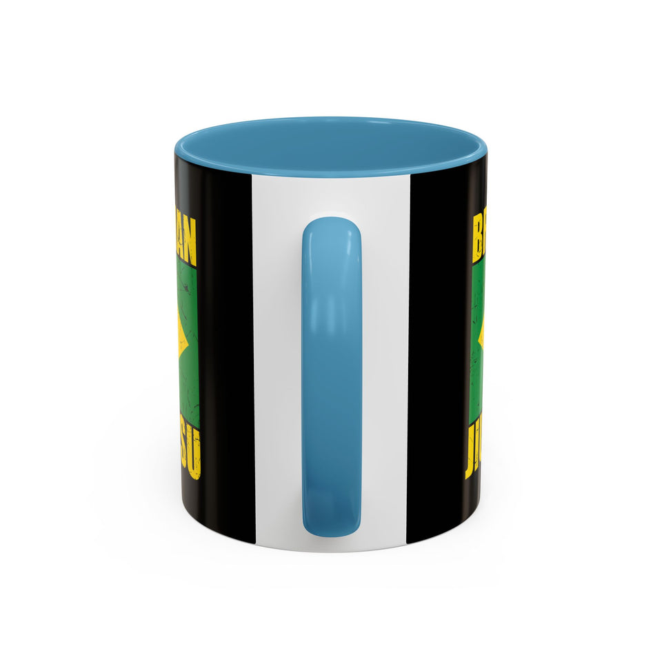 Brazilian Jiu Jitsu Flag | BJJ Accent Coffee Mug