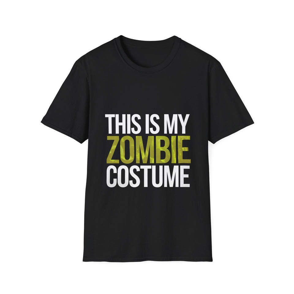 This Is My Zombie Costume T-Shirt | Funny Zombie Halloween Costume Unisex T-Shirt