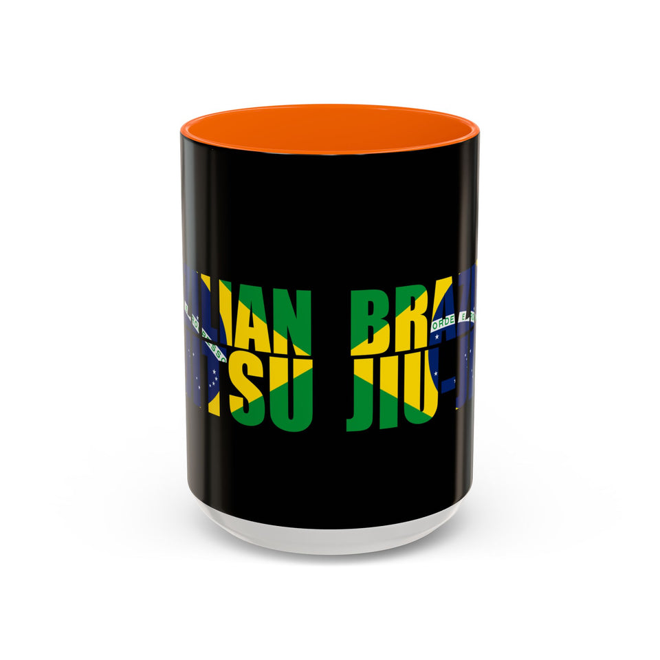 Brazilian Jiu Jitsu Flag 3 | BJJ Accent Coffee Mug