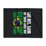 Brazilian Jiu Jitsu Blanket | Girls Who Love Jiu-Jitsu Are Rare BJJ Arctic Fleece Blanket Brazilian Jiu Jitsu Blanket | Girls Who Love Jiu-Jitsu Are Rare BJJ Arctic Fleece Blanket