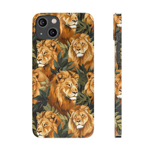 Premium Pride Of Lions iPhone Case | Lion Gifts Slim Phone Cases Premium Pride Of Lions iPhone Case | Lion Gifts Slim Phone Cases