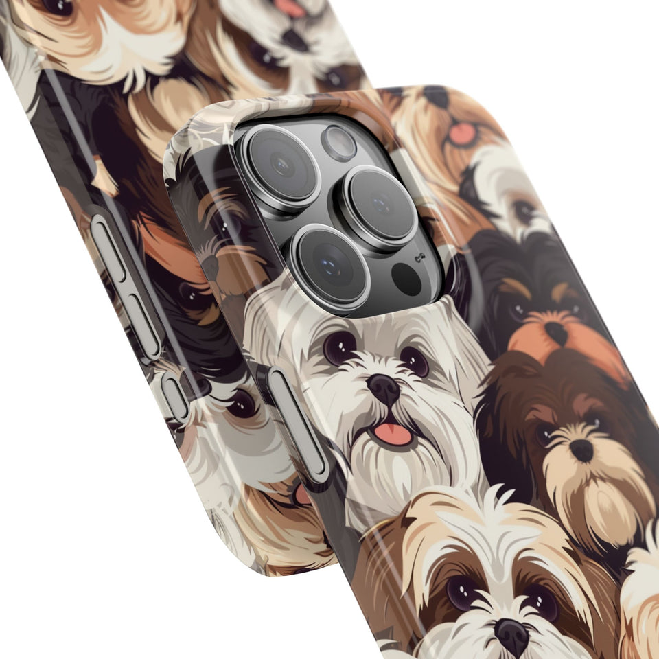 Premium Group of Shih Tzu iPhone Case | Cute Shih Tzu Gifts Slim Phone Cases