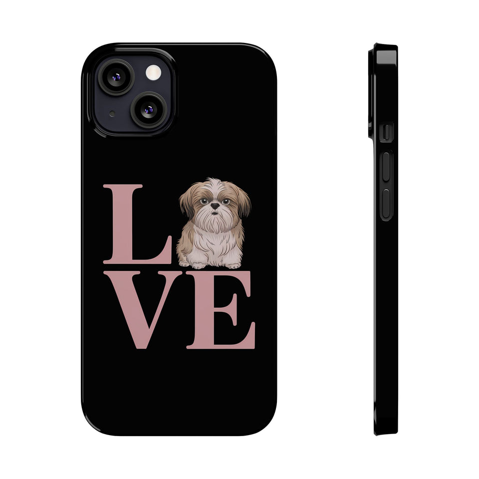 Premium Love Shih Tzu iPhone Case 2 | Cute Shih Tzu Slim Phone Cases