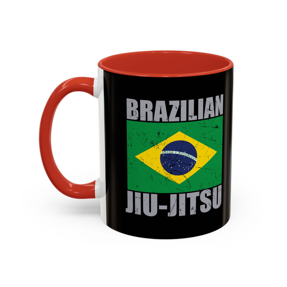 Brazilian Jiu Jitsu Flag 2 | BJJ Accent Coffee Mug