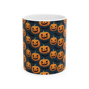 Spooky Halloween Pumpkin Bat Mug | Scary Halloween Gifts | Horror Coffee Mug 11oz Spooky Halloween Pumpkin Bat Mug | Scary Halloween Gifts | Horror Coffee Mug 11oz