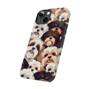 Premium Group of Shih Tzu iPhone Case | Cute Shih Tzu Gifts Slim Phone Cases Premium Group of Shih Tzu iPhone Case | Cute Shih Tzu Gifts Slim Phone Cases