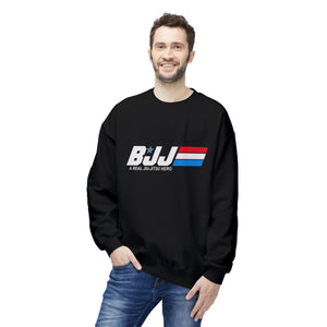 Brazilian Jiu Jitsu A Real Jiu-Jitsu Hero BJJ Unisex Midweight Softstyle Fleece Crewneck Sweatshirt Brazilian Jiu Jitsu A Real Jiu-Jitsu Hero BJJ Unisex Midweight Softstyle Fleece Crewneck Sweatshirt