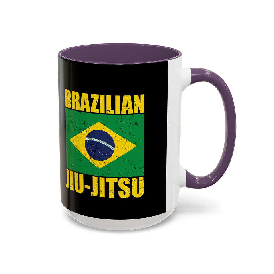 Brazilian Jiu Jitsu Flag | BJJ Accent Coffee Mug