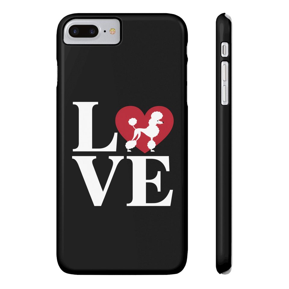 Premium Love Poodles iPhone Case | Cute Poodle Gifts Slim Phone Cases