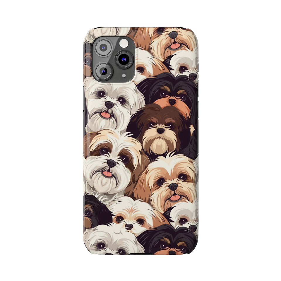 Premium Group of Shih Tzu iPhone Case | Cute Shih Tzu Gifts Slim Phone Cases