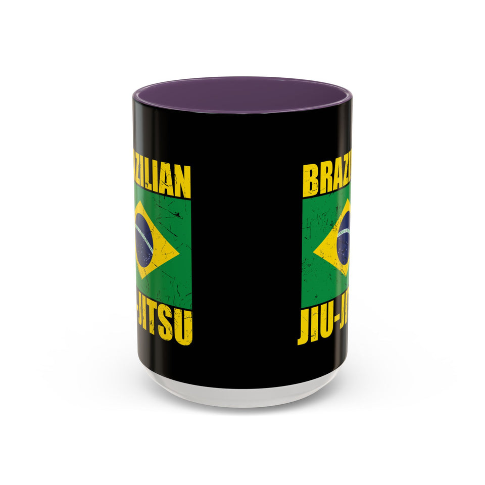 Brazilian Jiu Jitsu Flag | BJJ Accent Coffee Mug